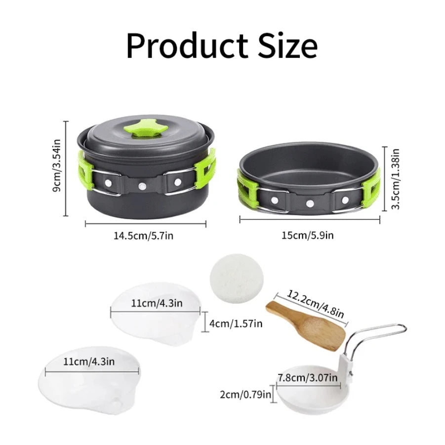 Backpacker Camping Cookware Set