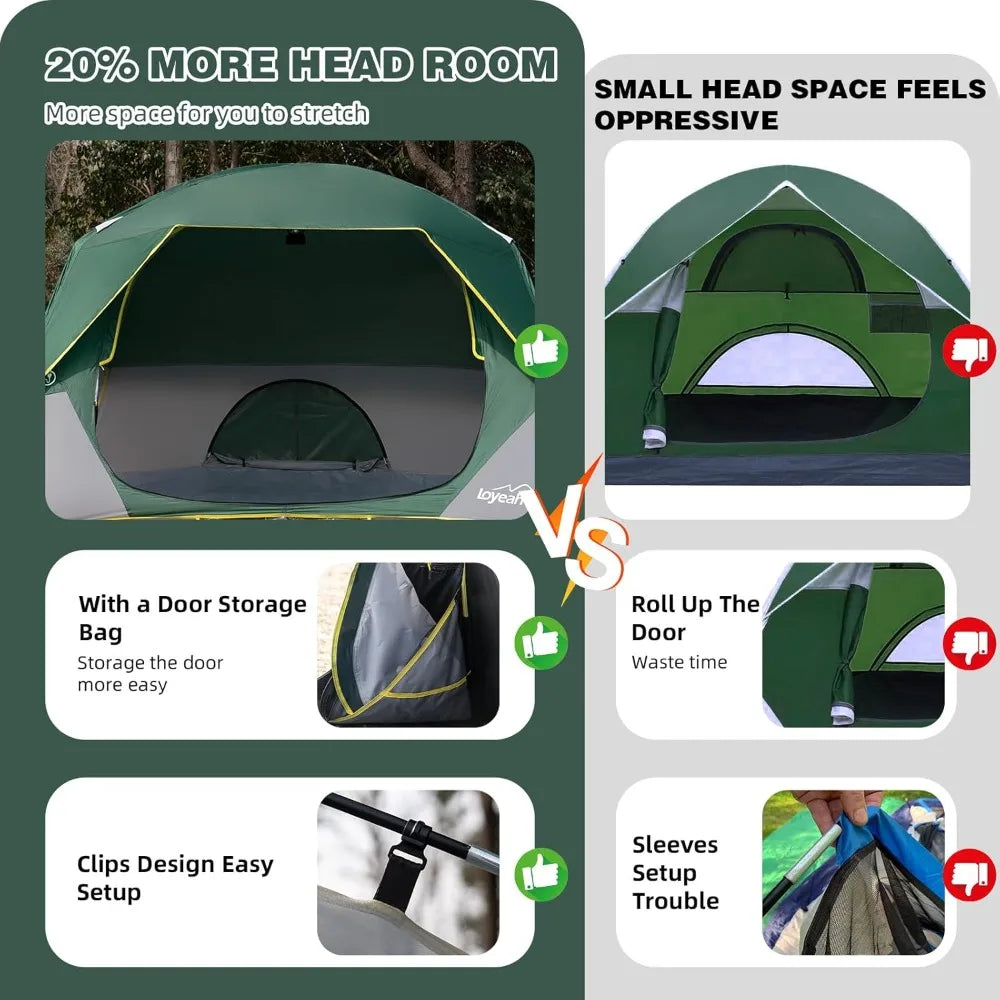 4-Person Dome Camping Tent