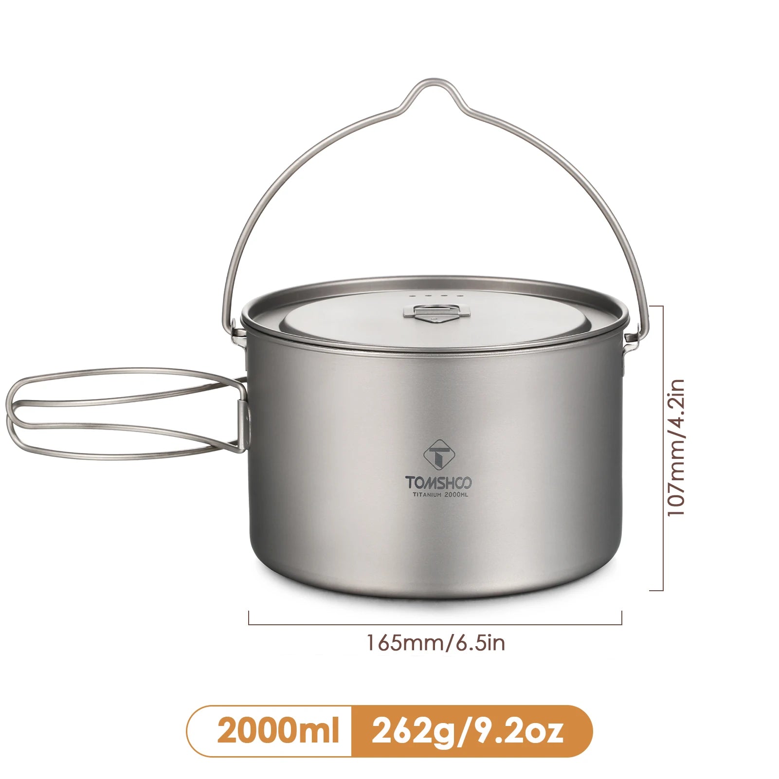 Tomshoo Titanium Camping Pot