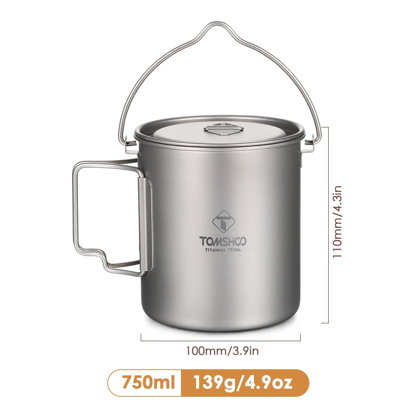 Tomshoo Titanium Camping Pot