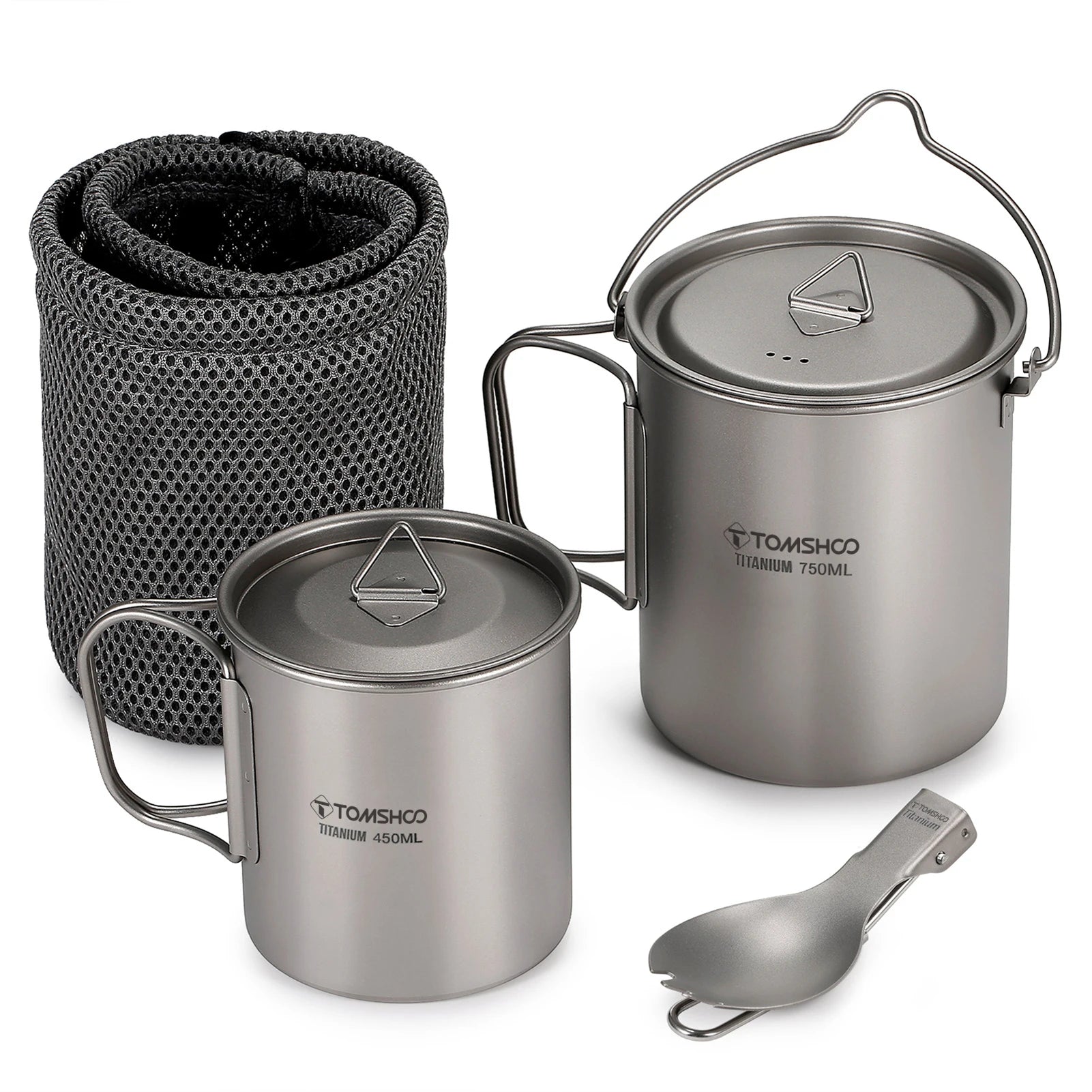Tomshoo Titanium Cookware Set
