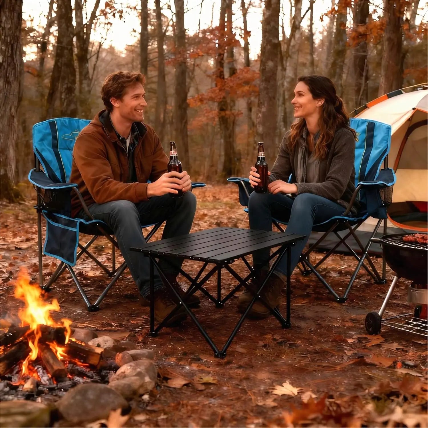 2-Pack Padded Camping Chairs