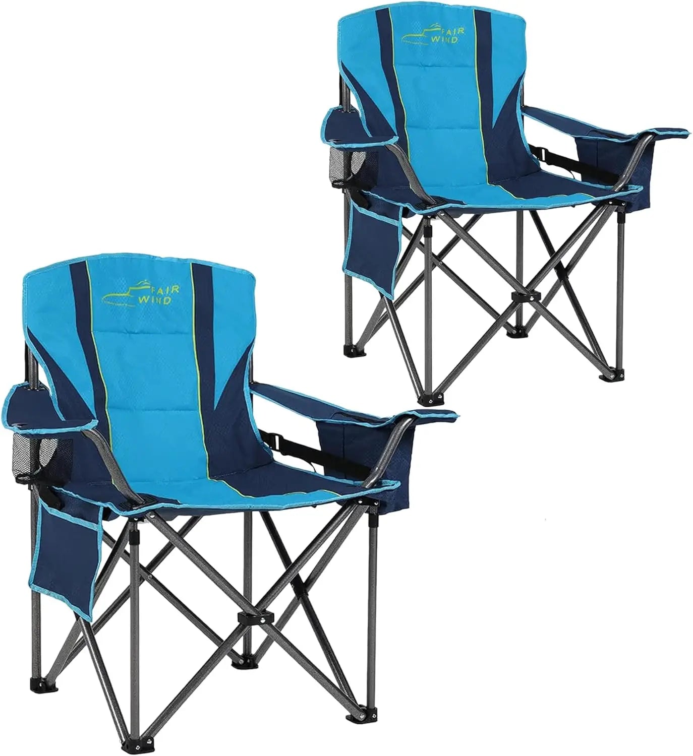 2-Pack Padded Camping Chairs
