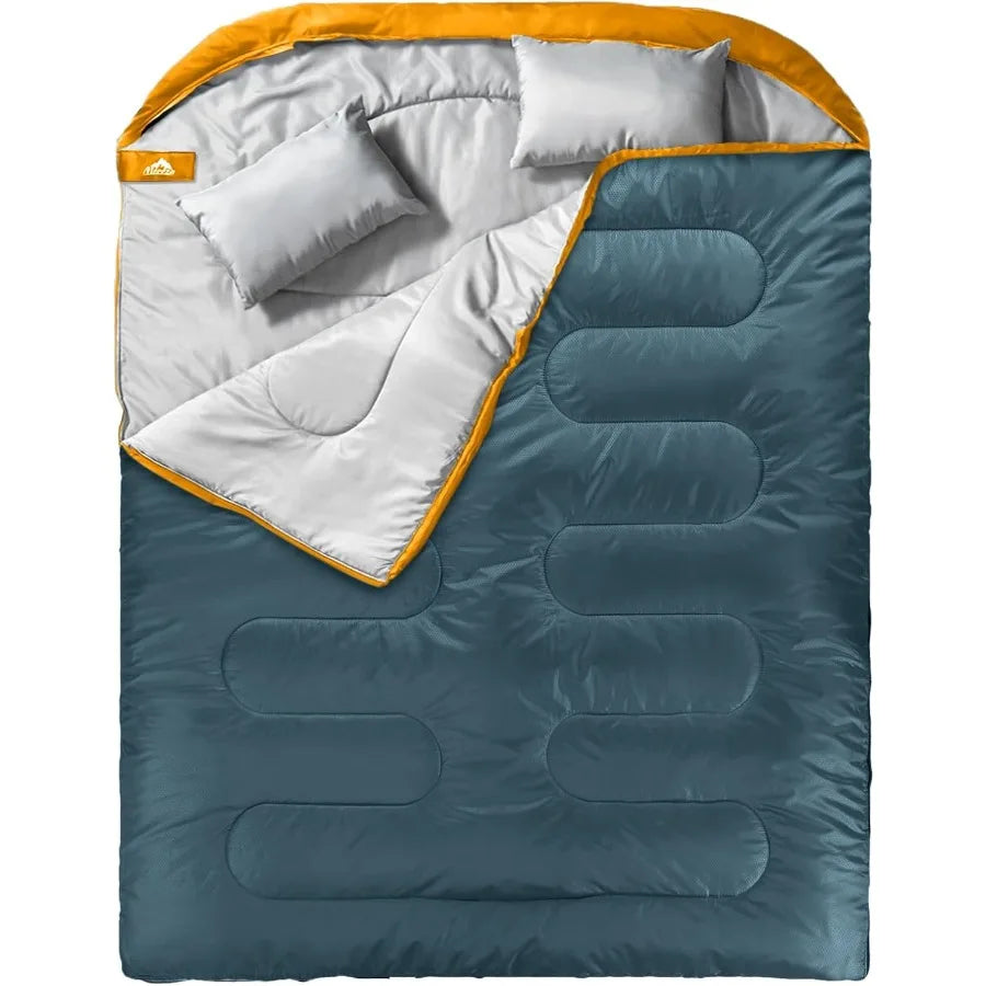 XL Double Sleeping Bag with Pillow